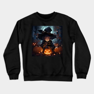 Halloween witch boy Crewneck Sweatshirt